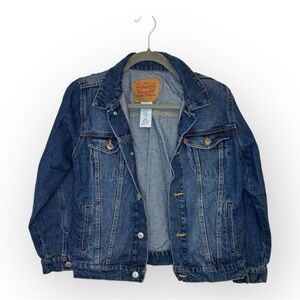 Levi’s Youth Denim Trucker Jacket Size M 10–12 | Classic Jean Jacket 100% Cotton